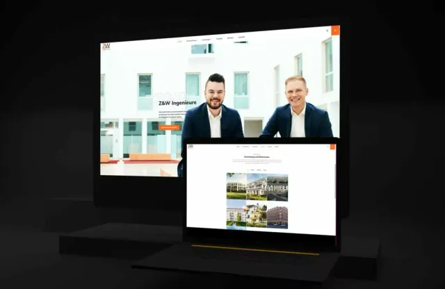 Website von ZW Ingenieure – Webdesign für ein Ingenieurbüro